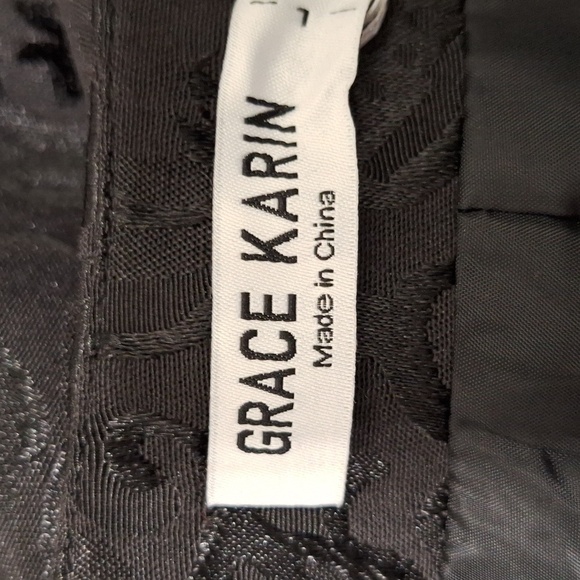 Grace Karin NEW Black Jacquard Steampunk Preppy Victorian Vest Size L - Picture 12 of 14